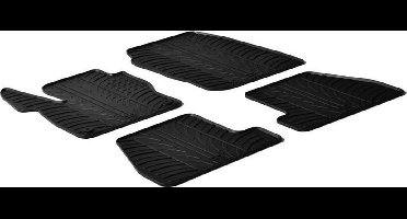 Gledring Rubbermatten passend voor Ford Focus 3/5 deurs + ST 2011-2015 (T profiel 4-delig + montageclips)