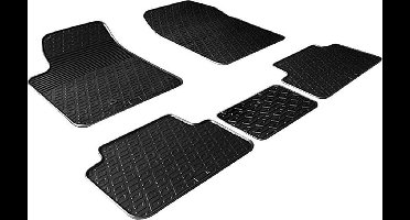 Gledring Rubbermatten passend voor Citroen Berlingo / Peugeot Partner 2002-2008 (G profiel 5-delig + montageclips)