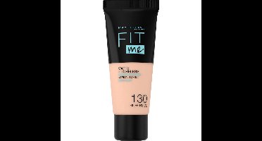 Maybelline New York - Fit Me Matte + Poreless Foundation - 130 Buff Beige - Medium Dekkende Foundation met Matte Finish voor de Normale tot Vette Huid - 30 ml