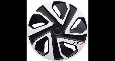 J-Tec Wieldoppen 14 inch ST zilver/zwart