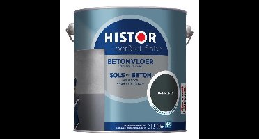 Histor Perfect Finish Betonvloer Zijdeglans - Slijtvast & Extra Dekkend - 2.5L - Donkergrijs