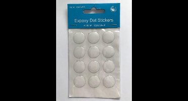 Epoxy DOT Stickers, 20mm, 12pcs/ sheet