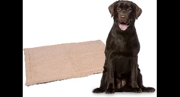 FLAMINGO - Hondenkussen - Zupo - plat - rechthoekig - 116x69 - cm - beige - en - grijs