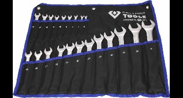 Brilliant Tools BT011021 Ring-steeksleutelset 21-delig Sleutelbreedte (metrisch) 8 - 53 mm