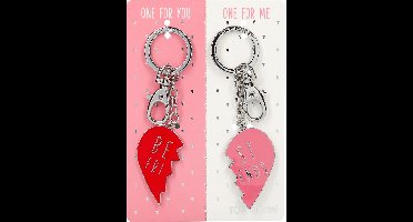 Depesche - TOPModel sleutelhanger met gebroken hart - set van 2