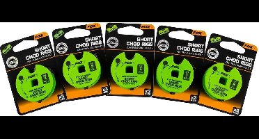 Fox Edges Arma Point Stiff Rig Beaked Chod Rigs - Short - 25lb - Haakmaat 7 - Transparant