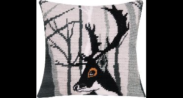 Vervaco - Schuine spansteekkussen kit - Hugo - PN-0163658 - Borduren - Borduurpakket - Borduurpakket volwassenen - Borduurpakket kind