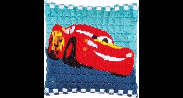 Vervaco - Spansteekkussen kit - Disney Lightning McQueen - PN-0169171 - Borduren - Borduurpakket - Borduurpakket volwassenen - Borduurpakket kind