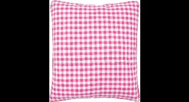 Vervaco - Kussenrug met rits - roze ruit - PN-0154660 - Borduren - Borduurpakket - Borduurpakket volwassenen - Borduurpakket kind
