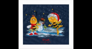 Telpakket kit MDB Maya en Willy in de sneeuw  - Vervaco - PN-0153556