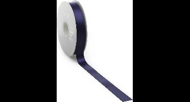 Satijn lint 16 mm blauw op rol van 25 meter