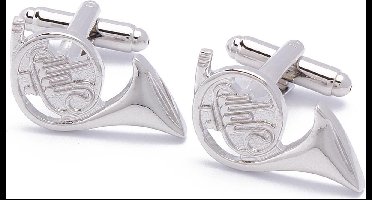 Manchetknopen - Tuba Blaasinstrument Zilverkleur