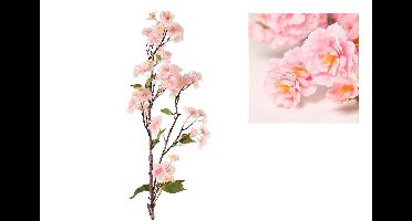 Prunus kunstbloemen kunsttak XXL - Roze - 130 cm