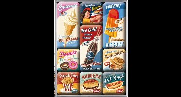 Magneet Set American Diner