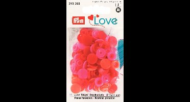 Prym Love Color drukknoppen kunststof 12,4mm rood 30 st. - Prym