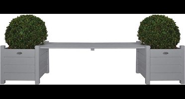 Esschert - Design - Bank - met - Plantenbak - Grijs - CF33G
