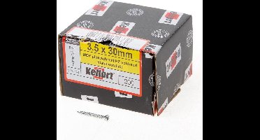 Kelfort MDF plaatschroef platverzonken kop pozidriv verzinkt voldraad 3.5 x 30mm