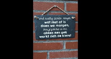 Leisteen - Werk rustig zonder