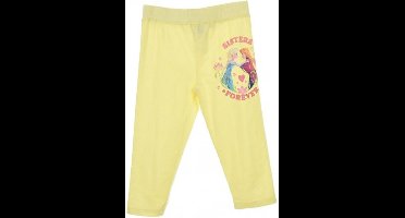 Disney Frozen - Elsa & Anna - Legging - Model "Sisters For Ever" - Geel - 116 cm - 6 jaar