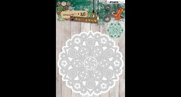 Studio Light Embossing Die 94x94mm Industrial 3.0 nr 131 STENCILIN131
