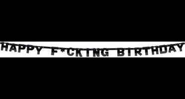 Haza Witbaard Letterslinger Happy Birthday - Originele slinger met moderne tekst