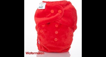 Bambooty wasbare luier all-in-two - Watermelon Rood