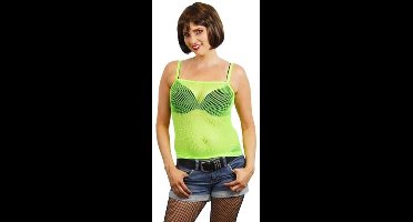 Witbaard Visnet Dames Top - Groen met ruitpatroon - One size