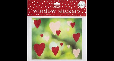 Ginger Ray - Raamstickers harten (30 stuks)