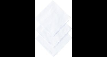 D&L Dames Zakdoeken - Wit - 12 Stuks - Katoen