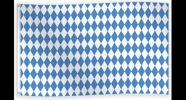 Vlag Oktoberfest blauw-wit 90 x 150 cm