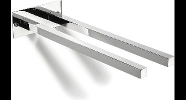 Handdoekhouder 2 Stangen van Gepolijst Roestvrij Staal | Handdoekenrek 40CM voor Badkamer | SUS304 Handdoekstang Chroom