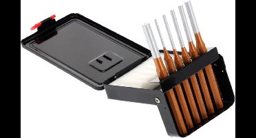 Gedore RED Pendrijverset Ø 3 - 10 mm in metalen uitklapcassette 6-delig 3300824