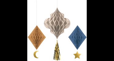 Amscan - Eid Mubarak - hangdecoratie (3 stuks)