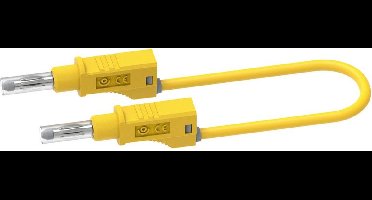 Electro PJP 2217/600V-CD1-100J Meetsnoer Bananenstekker Bananenstekker 1.00 m Geel 1 stuk(s)