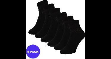 Apollo (Sports) - Sport Enkelsokken - Unisex - Zwart - 36/41 - 6-Pack - Voordeelpakket