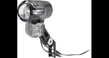 AXA Compactline 35 - Fietslamp voorlicht - LED Koplamp - Steady - Auto On Fietsverlichting - Dynamo - 35 Lux