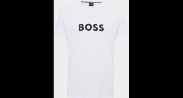 BOSS Logo Tee Short Sleeves - White T-Shirts