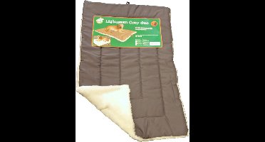 Ligkussen cozy duo grijs wit 88 x 55 cm