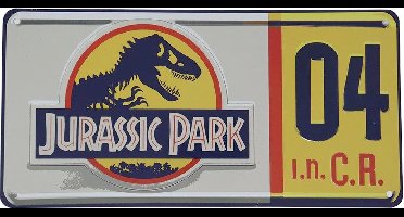 FaNaTtik Jurassic Park Replica Replica 1/1 Dennis Nedry License Plate Multicolours