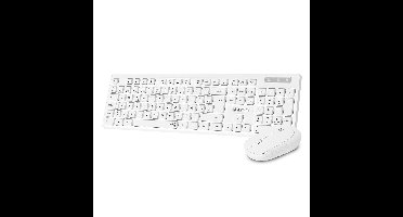 Keyboard and Wireless Mouse Subblim BUSINESS SLIM White