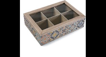Box for Infusions Versa Hout 17 x 7 x 24 cm