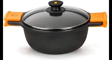 Kookpot met Glazen Deksel BRA 5,7 L (Ø 28 cm) (1 Stuks) Aluminio