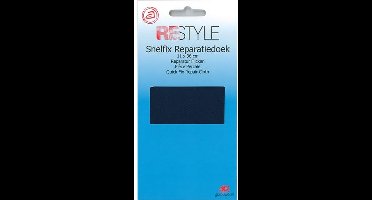 Reparatiedoek Strijkbaar - Donkerblauw - 11 x 36 cm