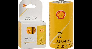 Shell Batterijen - type LR14 - 2x stuks - Alkaline - Longlife