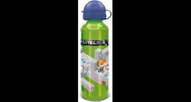 ALUMINIUM FLES 530 ML MINECRAFT