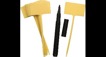Nature - Steeketiketten van kunststof (10 stuks) - 13 cm - moestuin/groentetuin/kruidentuin