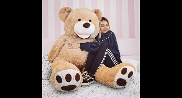 MikaMax Grote Teddybeer XL - Knuffeldier - Knuffelbeer -  Extra Groot - 160 cm