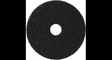 vloerpad zwart 17 inch 43cm. - profi pad - per stuk