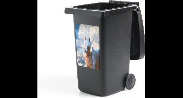 Container sticker Paard - Winter - Sneeuw - 40x60 cm - Kliko sticker