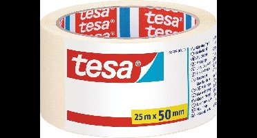 4x rol Afplaktape/schilderstape 50 mm x 25 m - Verf afplakband/tape - Maskeertape - Tesa Masking tape